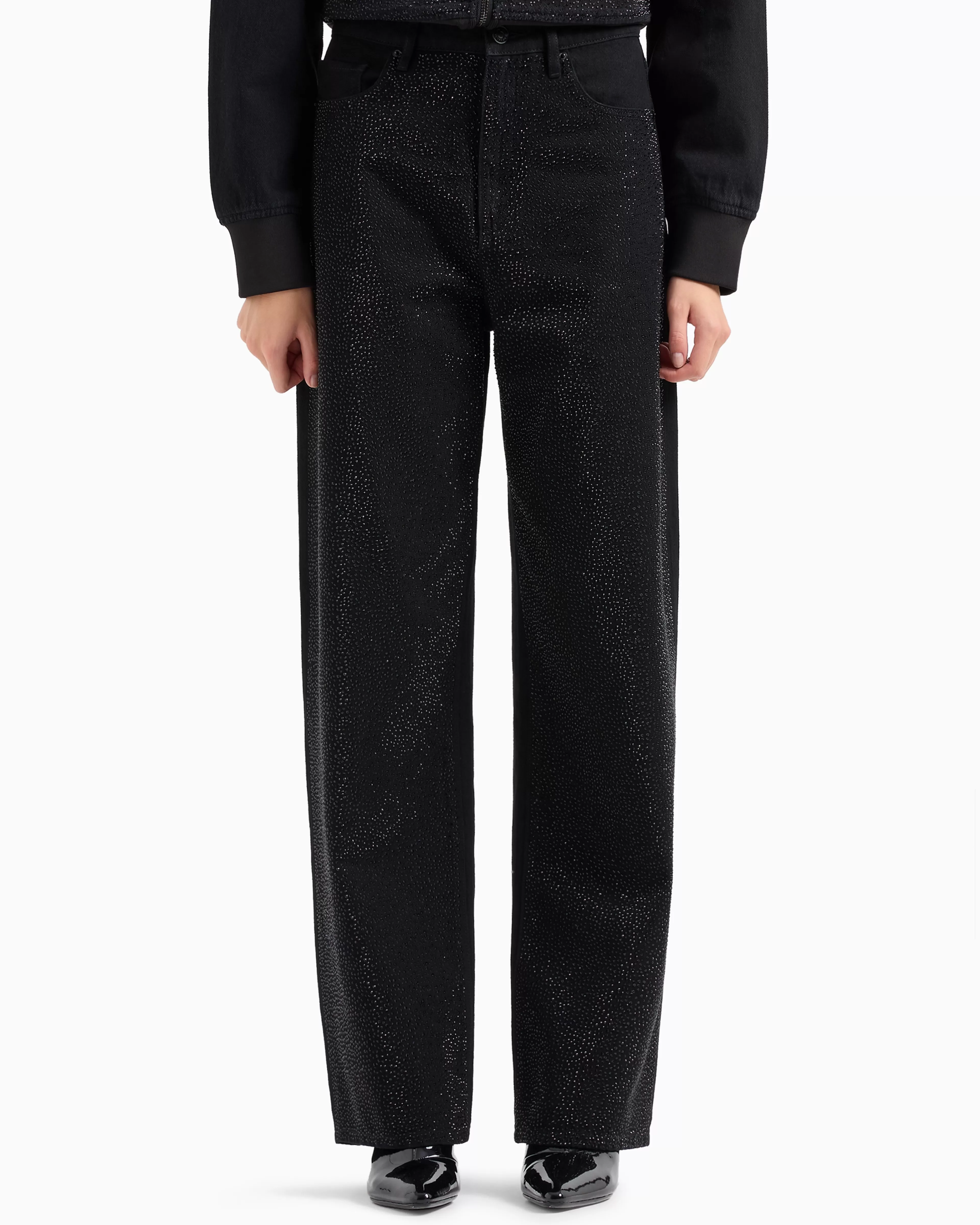 Armani Exchange ASV J38 Relaxed Fit Jeans in Indigo Rigid Cotton Denim* Matching Sets | Denim