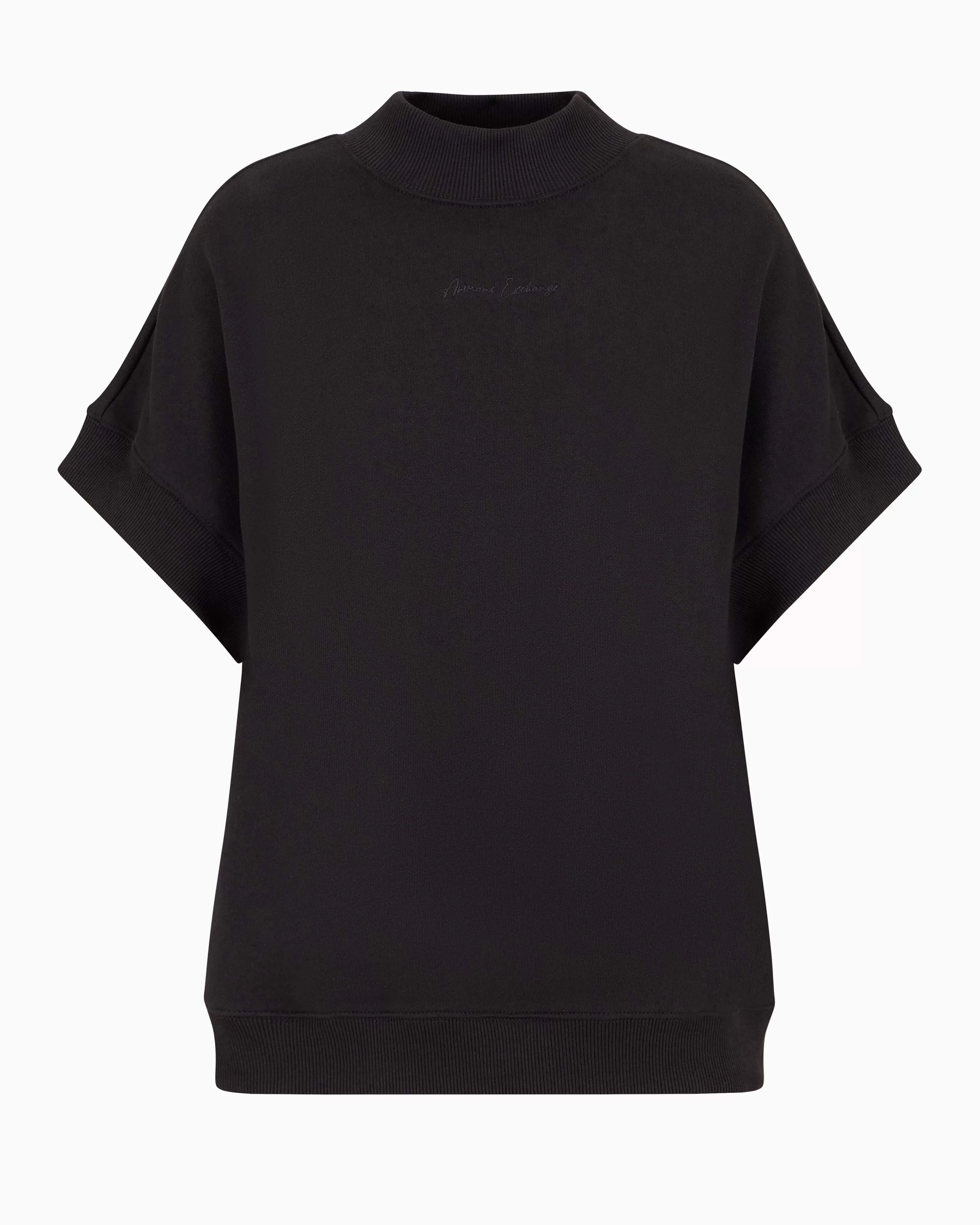 Armani Exchange ASV Organic Cotton High Neck Short Sleeve Sweatshirt* Sweatshirts