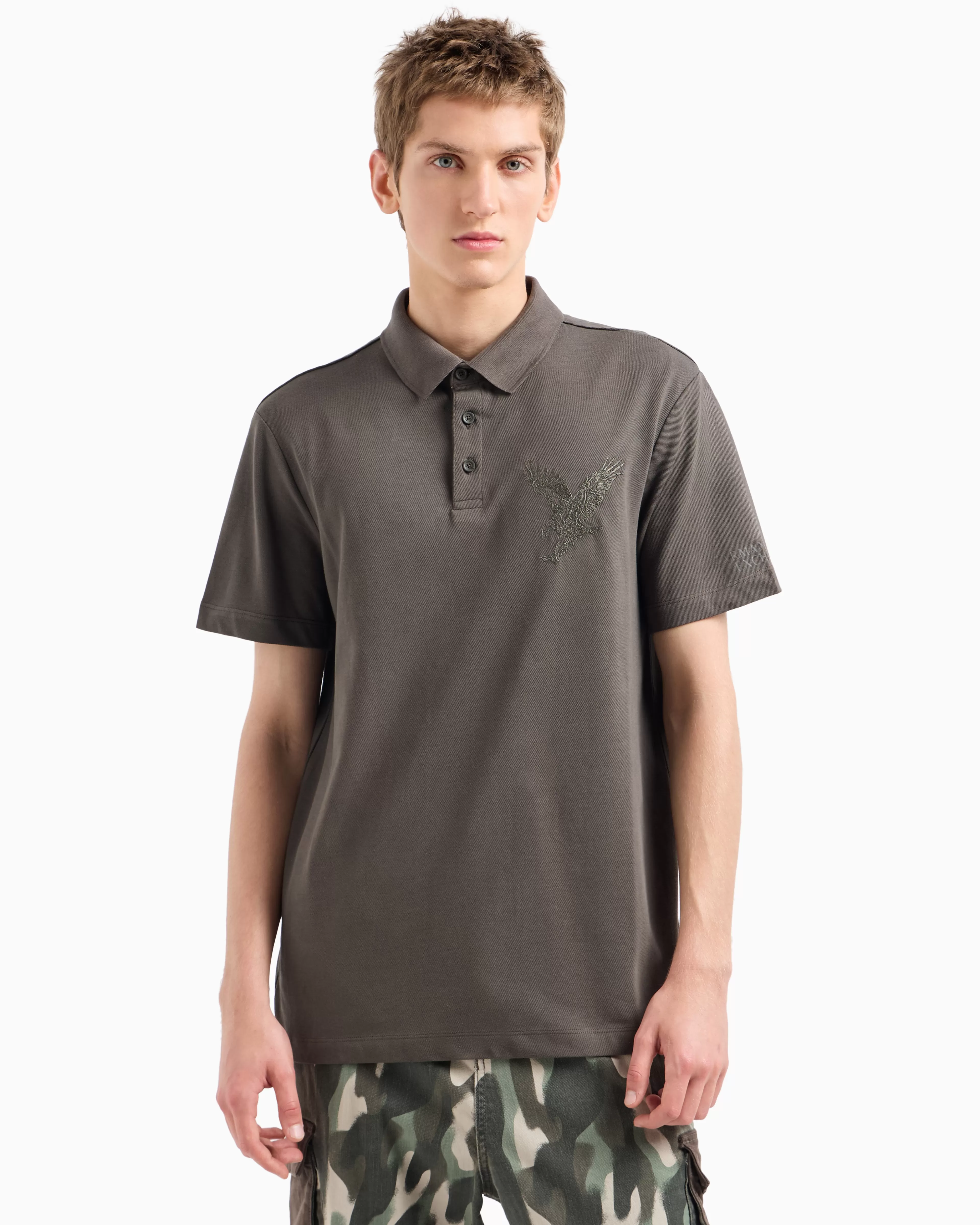 Armani Exchange ASV Organic Cotton Regular Fit Polo* Polo Shirts