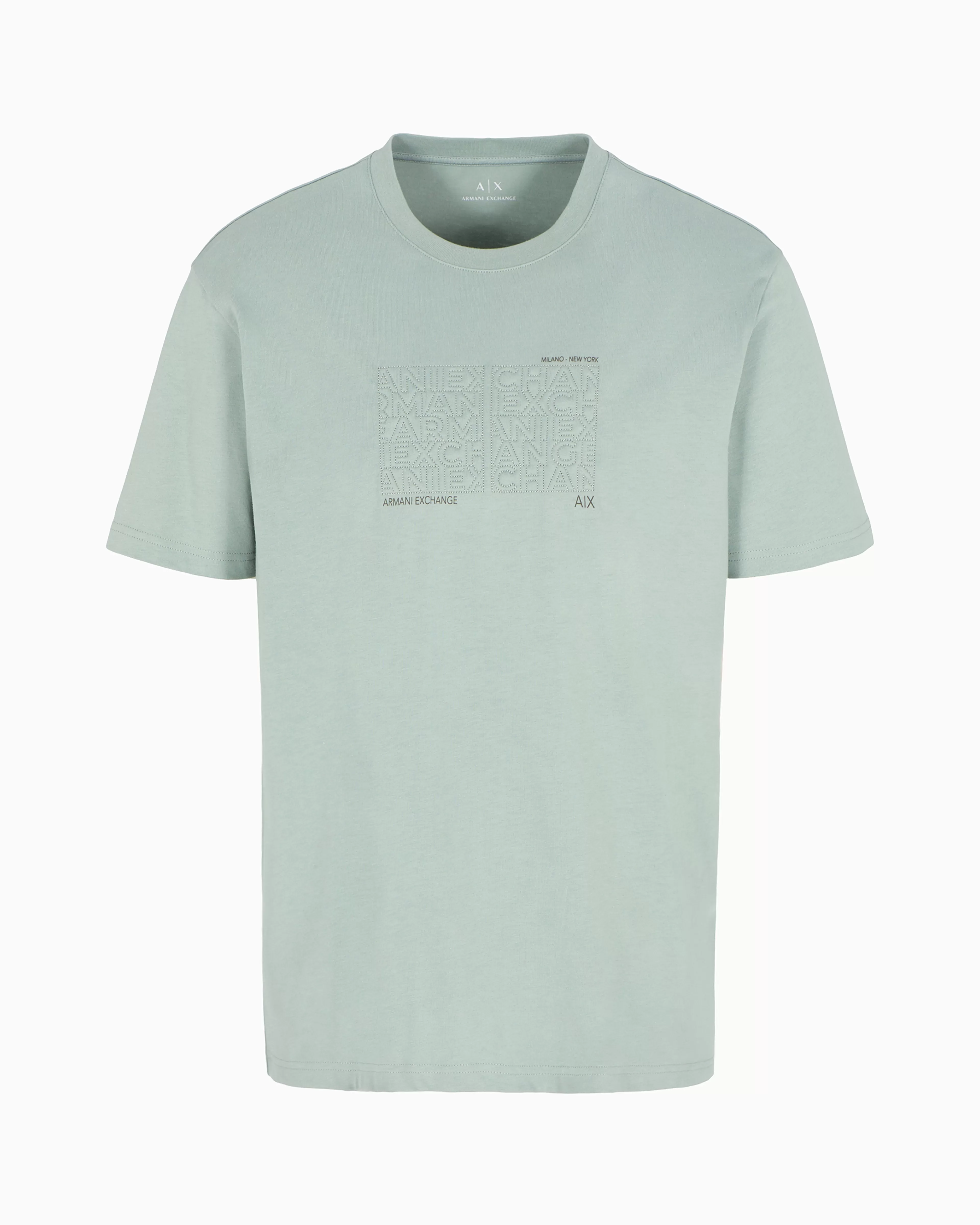 Armani Exchange ASV organic cotton regular fit T-shirt with embroidered lettering* T-Shirts