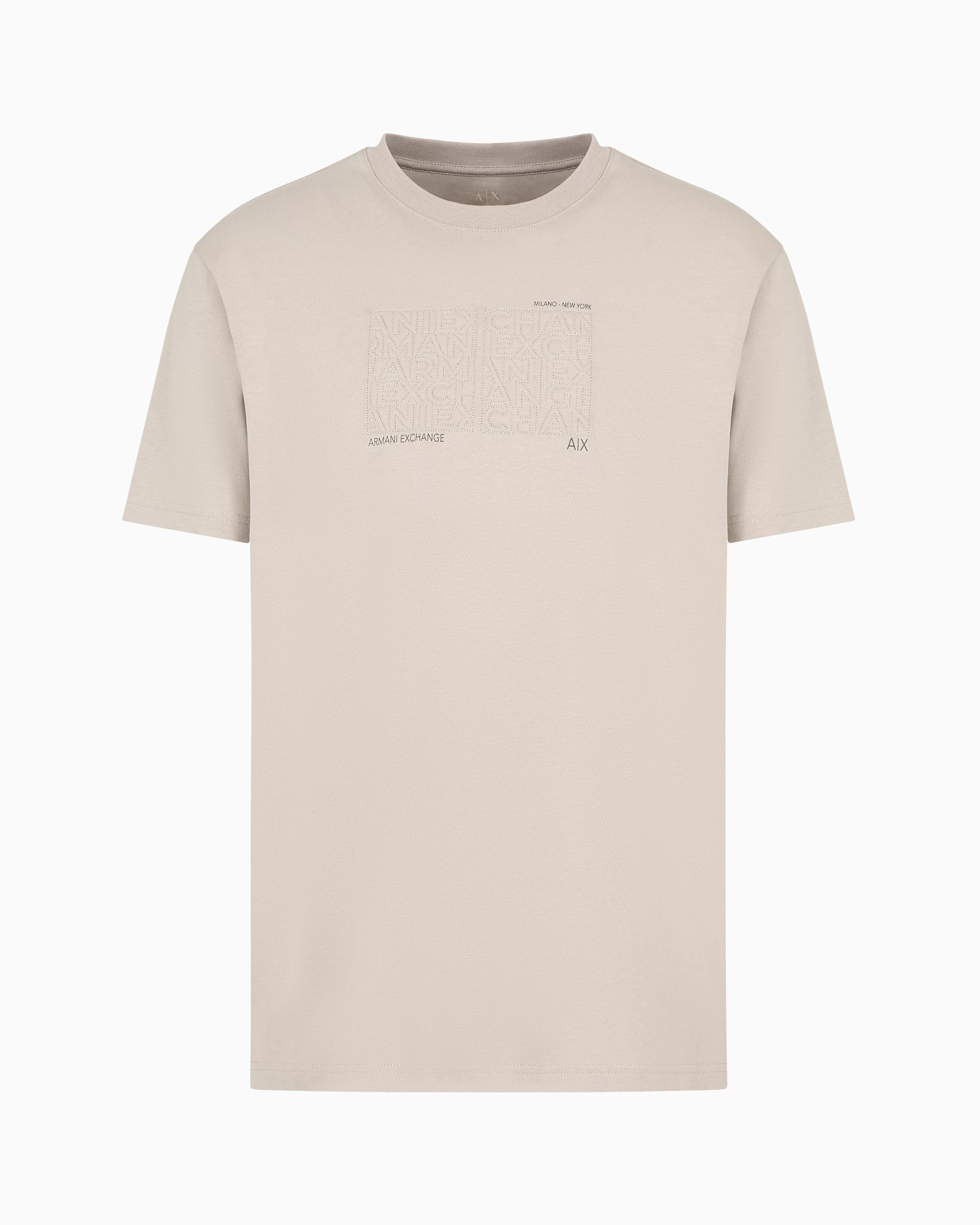 Armani Exchange ASV organic cotton regular fit T-shirt with embroidered lettering* T-Shirts