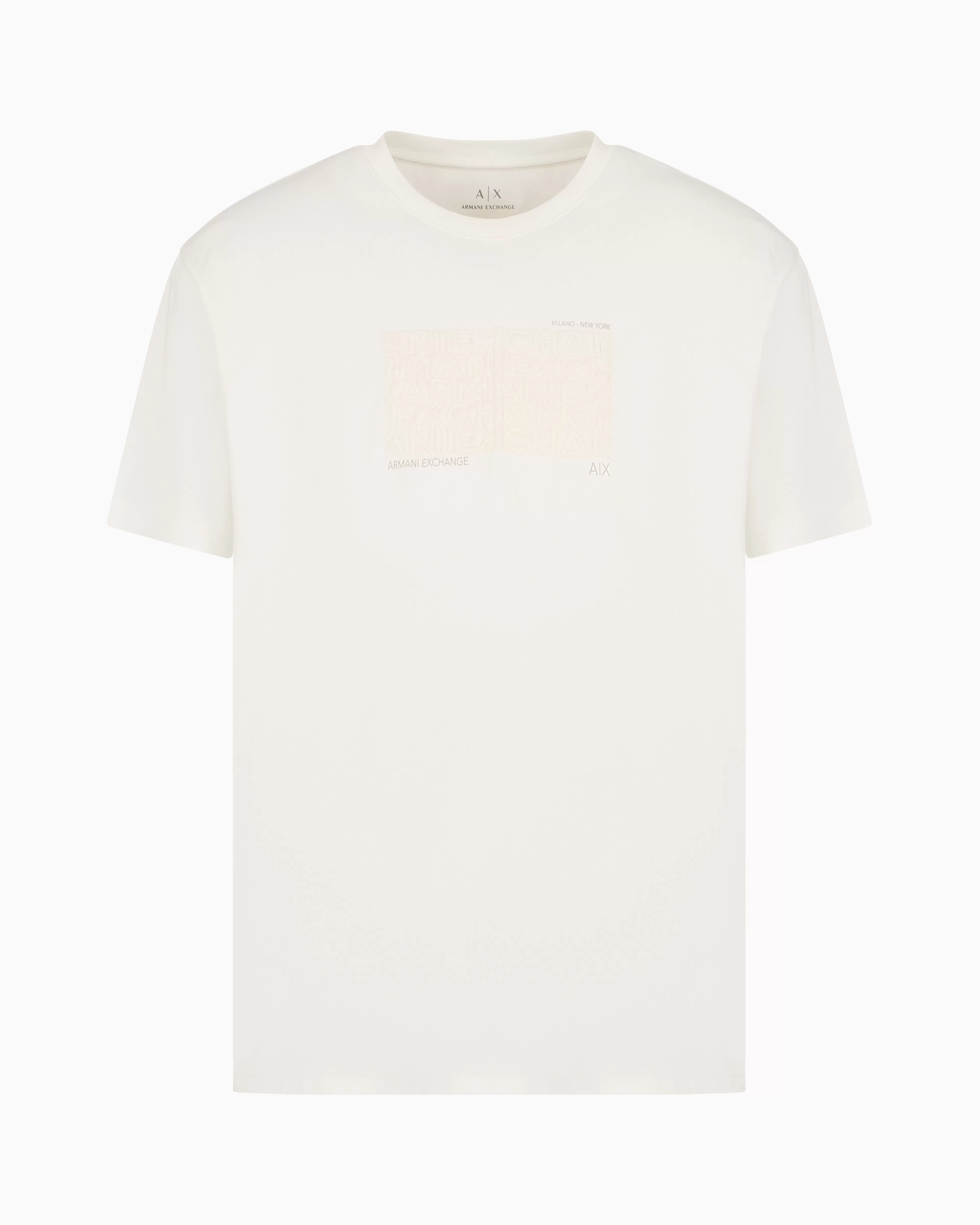 Armani Exchange ASV organic cotton regular fit T-shirt with embroidered lettering* T-Shirts