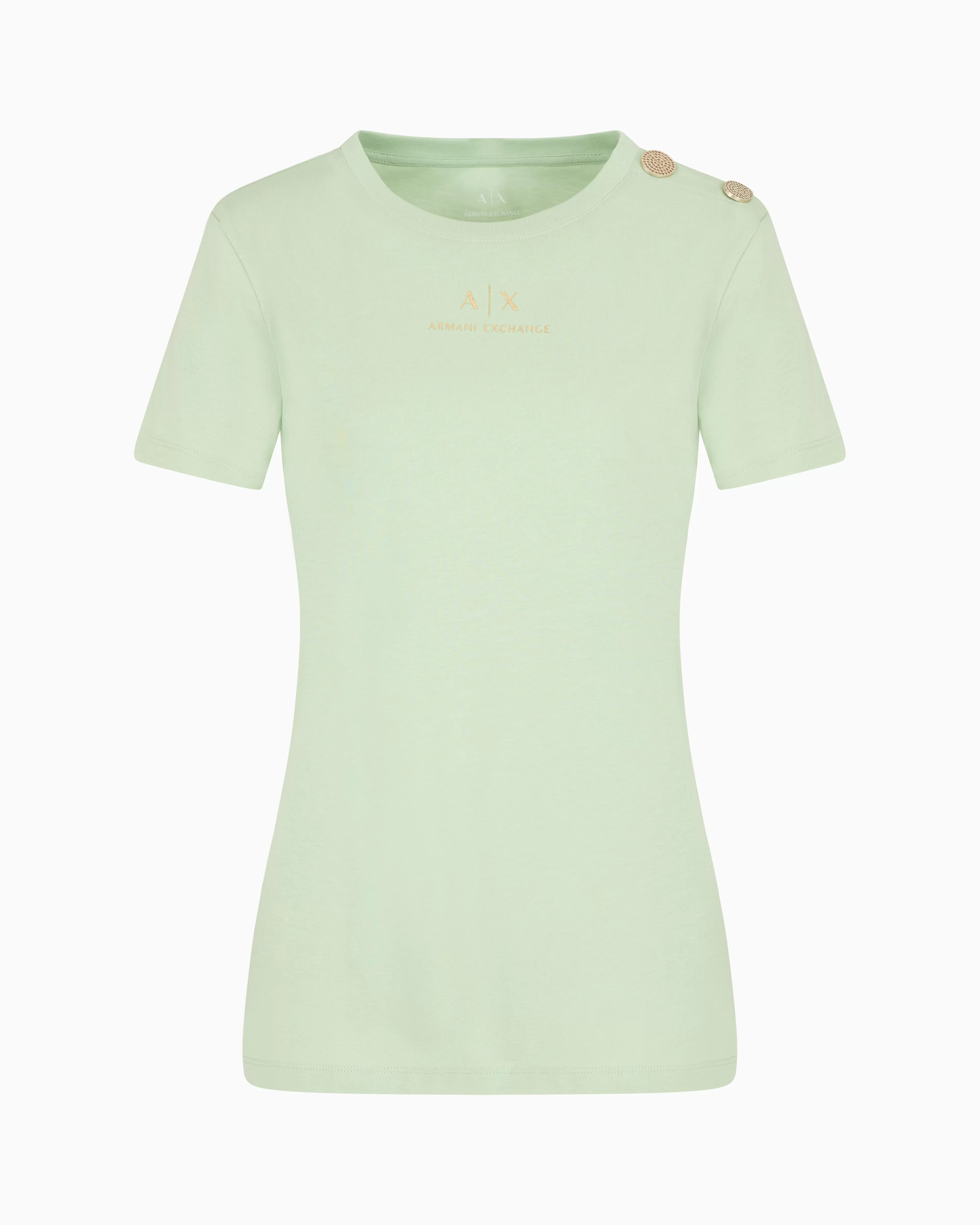 Armani Exchange ASV organic cotton regular fit T-shirt with shoulder detail* T-Shirts