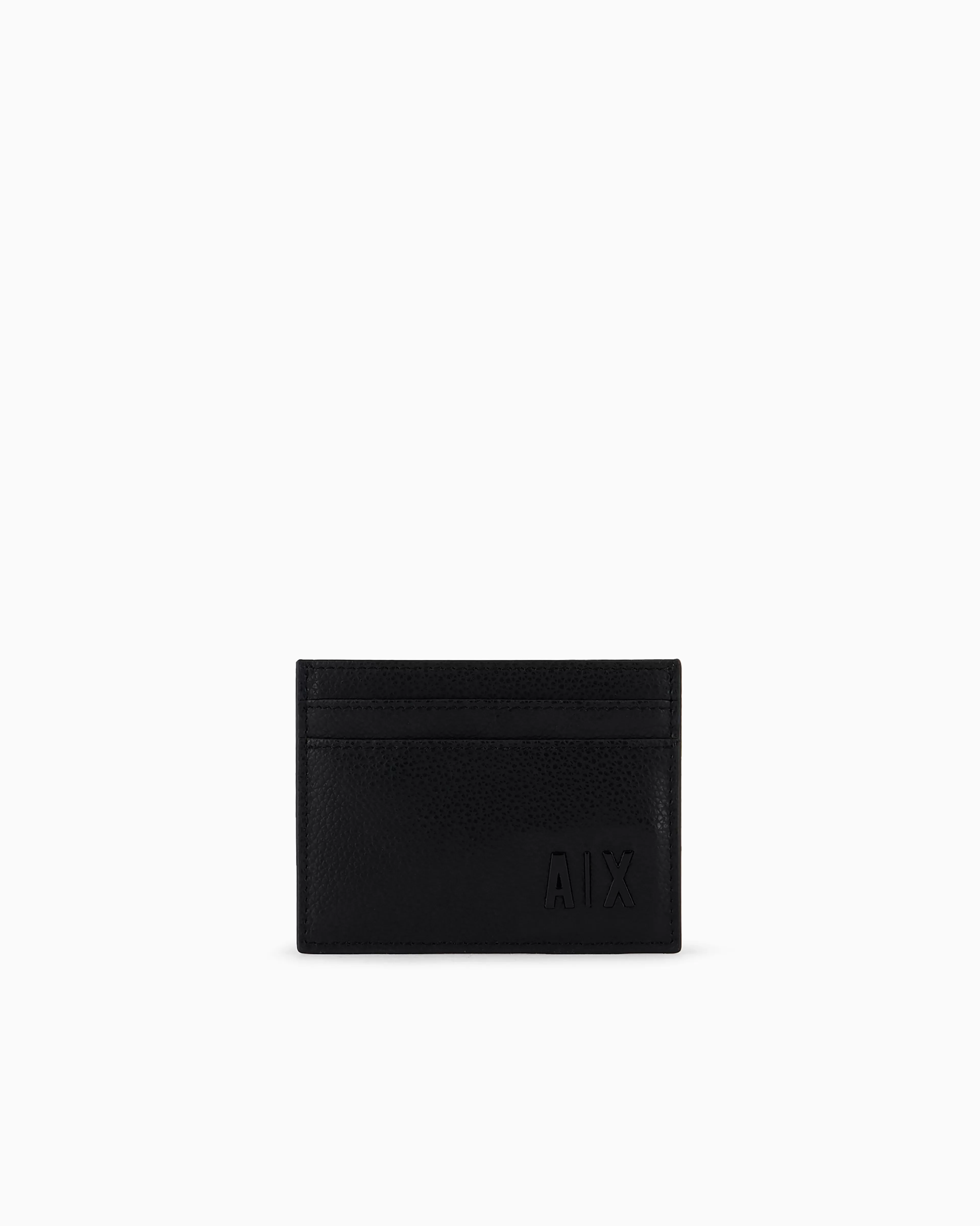 Armani Exchange ASV recycled material embossed logo card holder* Shoes And Accessories