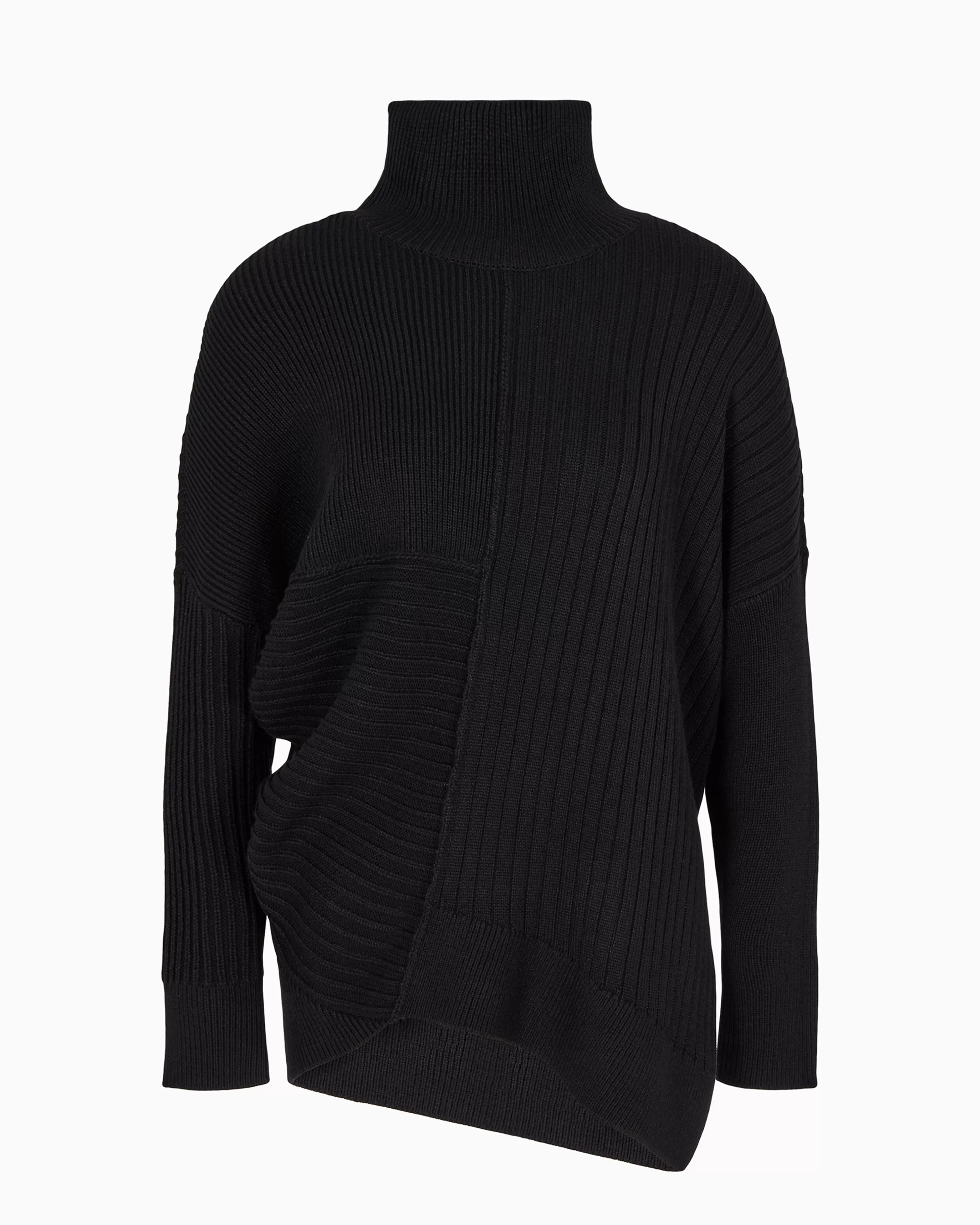 Armani Exchange Asymmetrical high neck knitted sweater* Knitwear