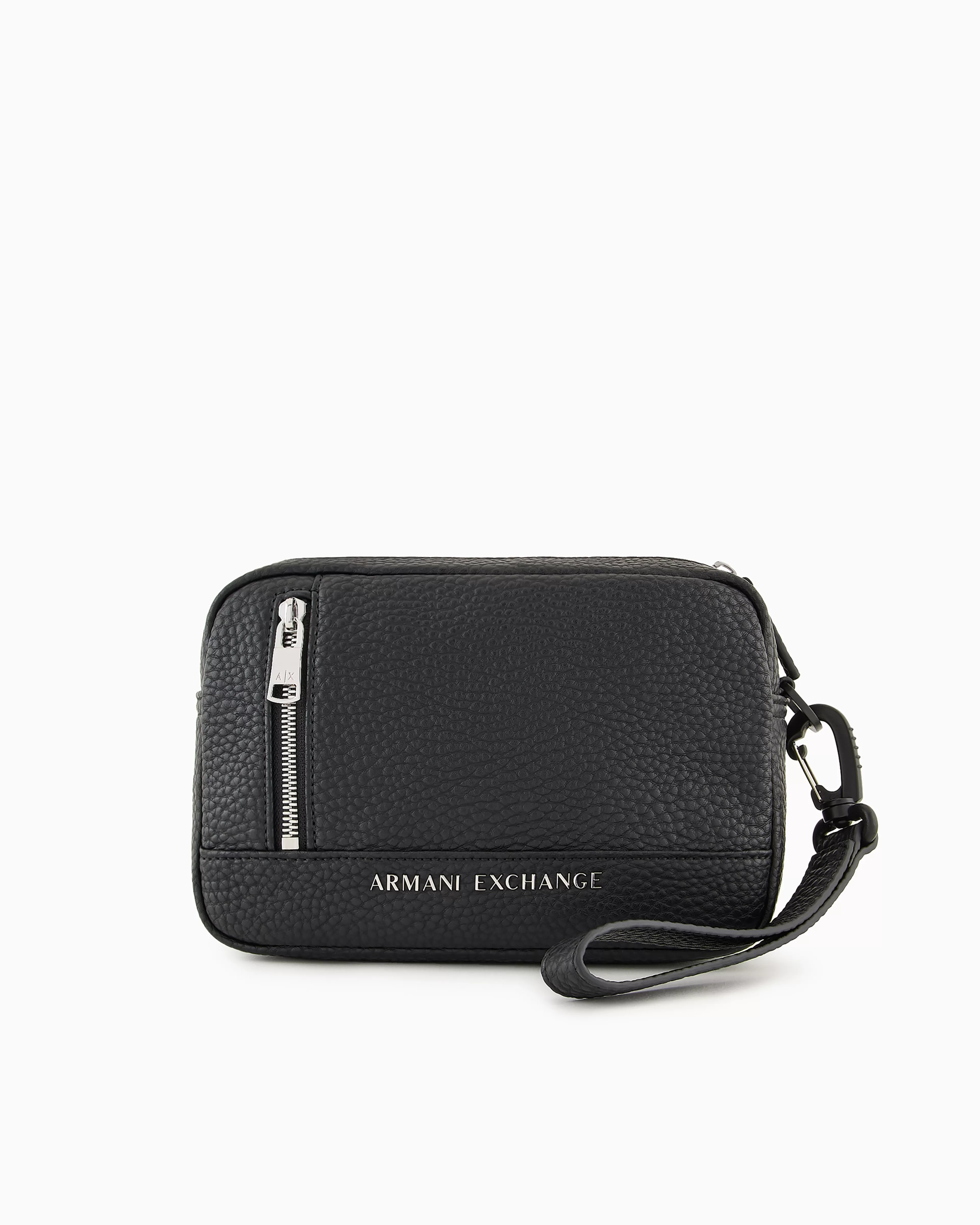 Armani Exchange Beauty case with external strap in ASV recycled material* Shoes And Accessories