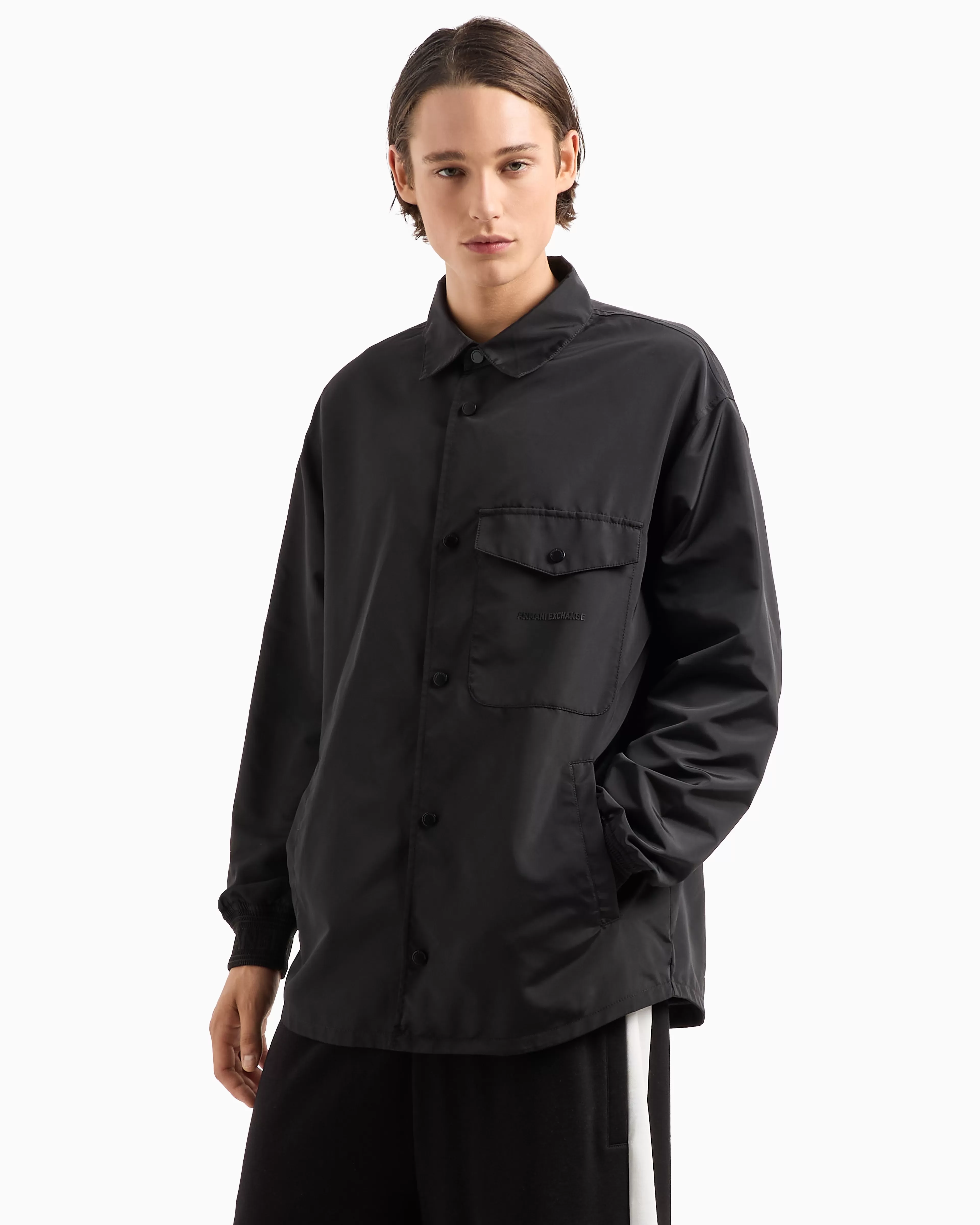 Armani Exchange Blouson jacket in technical fabric with pockets* Matching Sets | Outerwear