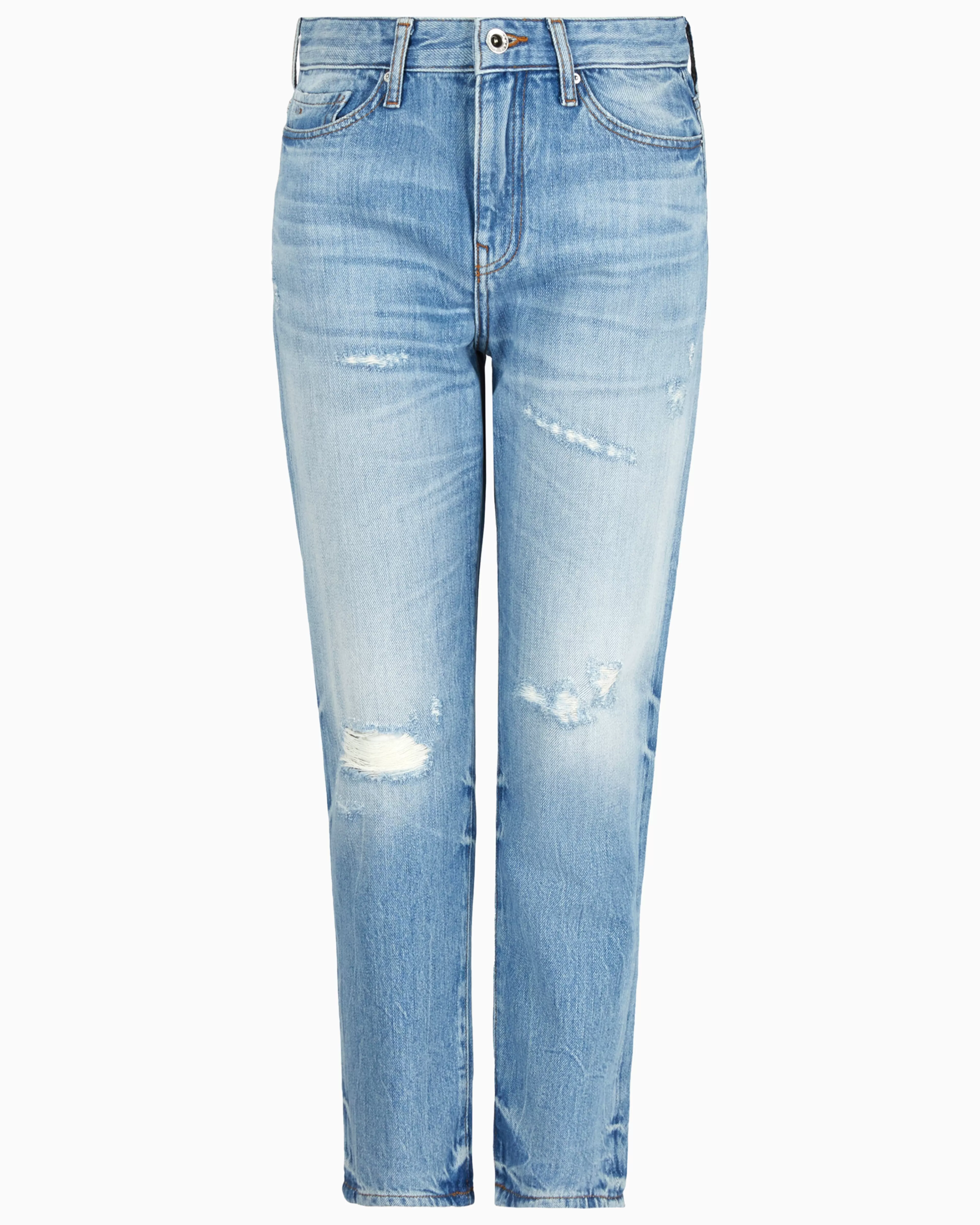 Armani Exchange Cropped boyfriend jeans in rigid denim* Bottoms