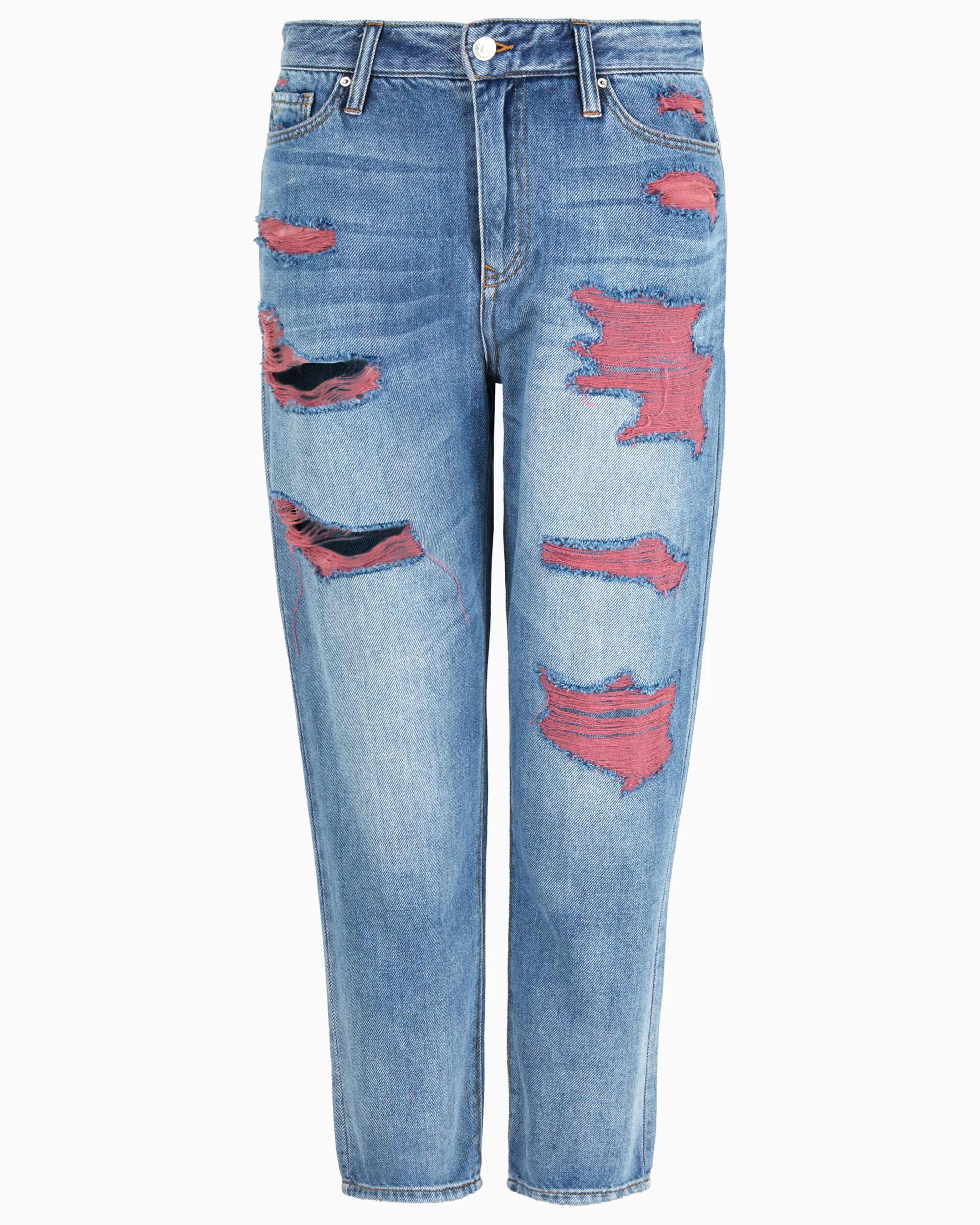 Armani Exchange Cropped boyfriend jeans in rigid denim* Bottoms