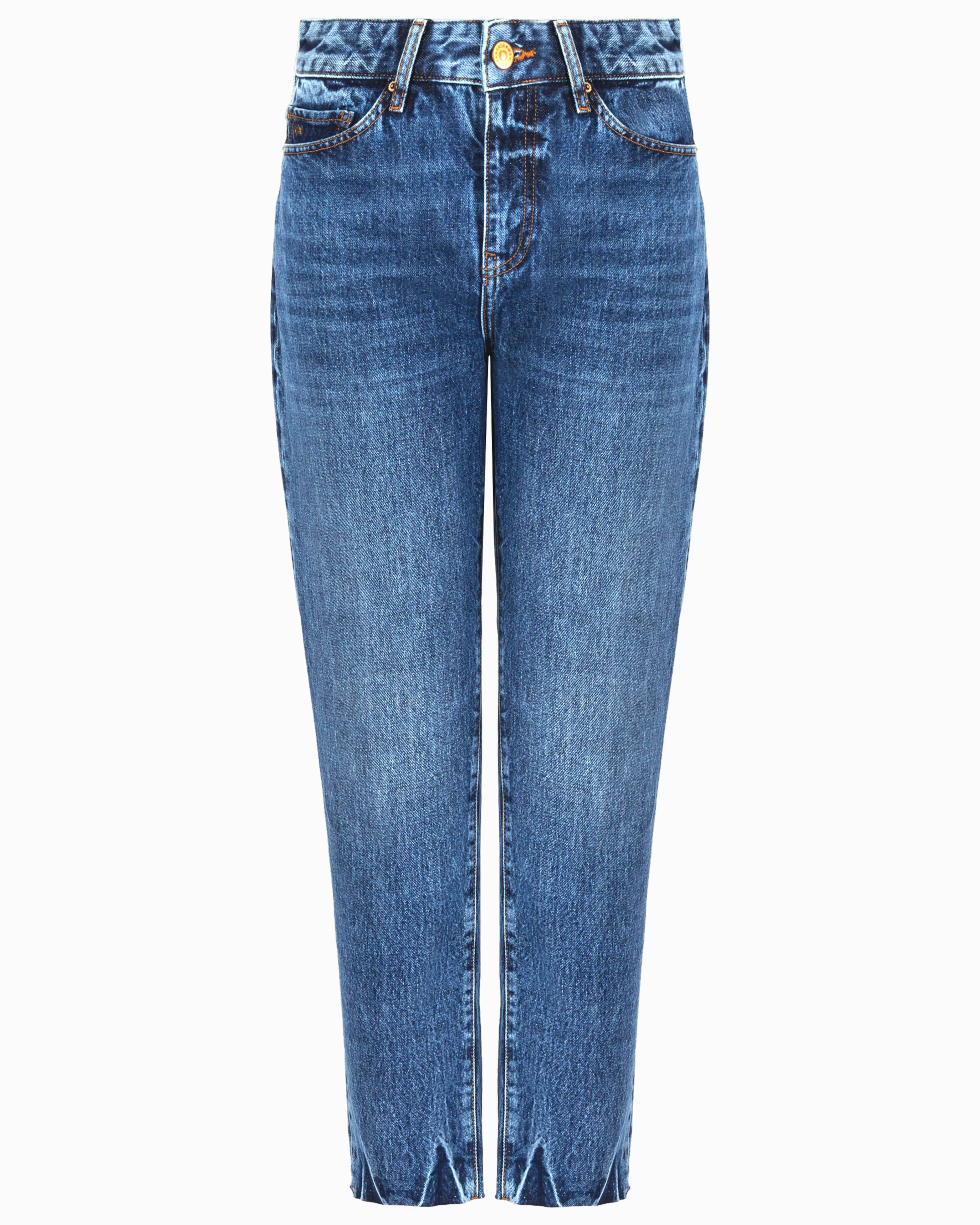 Armani Exchange Cropped boyfriend jeans in rigid denim* Bottoms