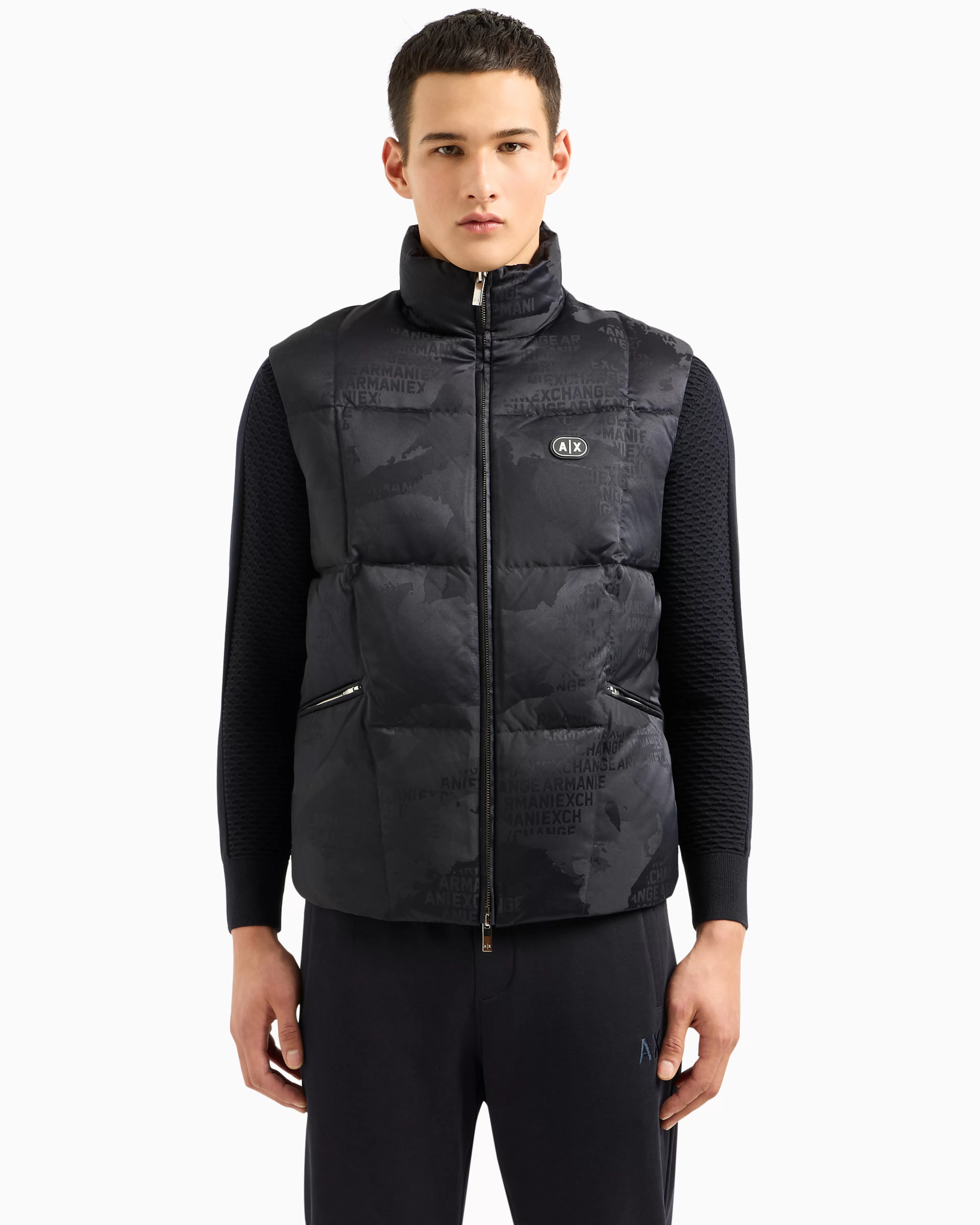 Armani Exchange Down Gilets* Shirts And Tops