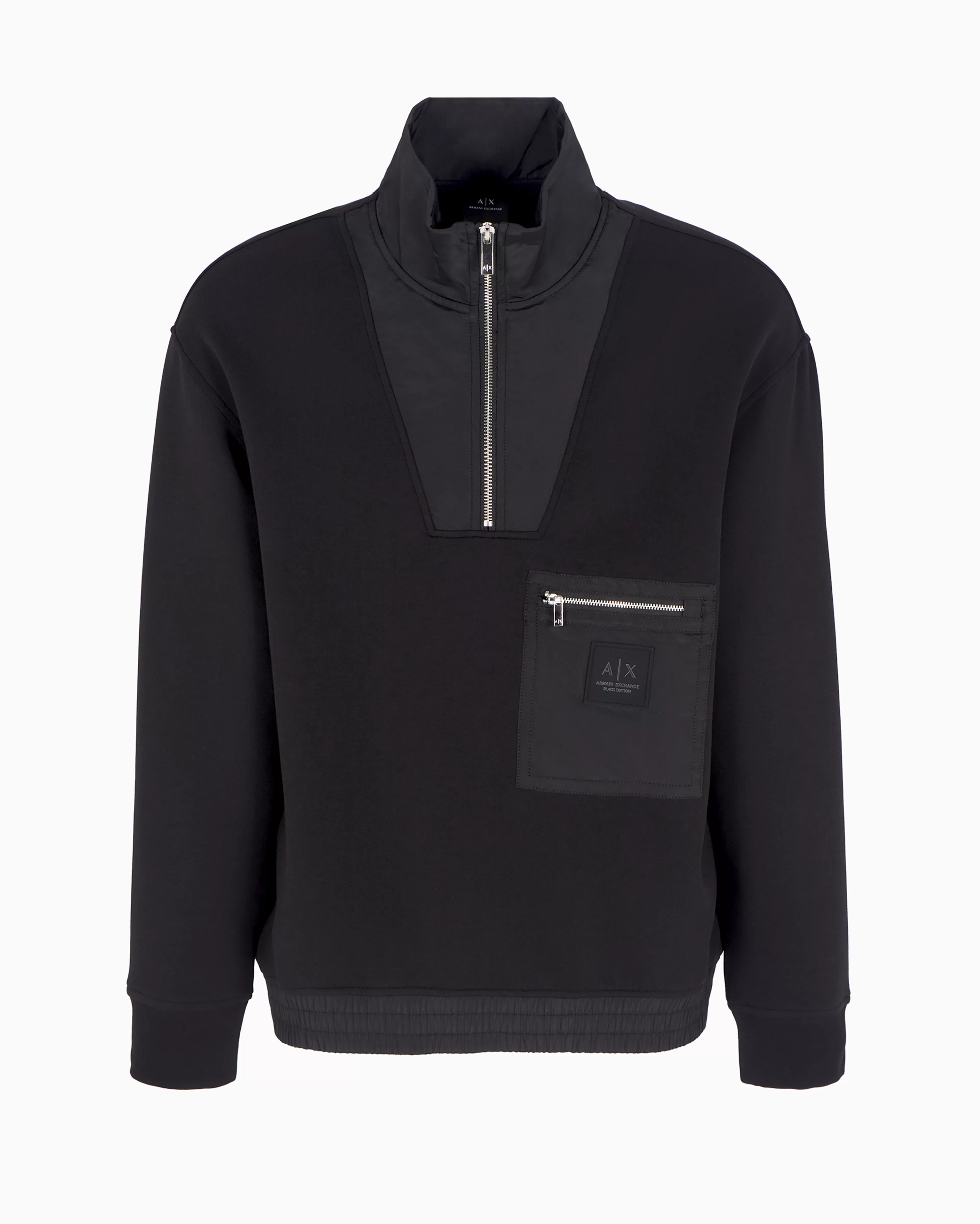 Armani Exchange High neck zip up sweatshirt with zip pocket on the front* Matching Sets | Sweatshirts