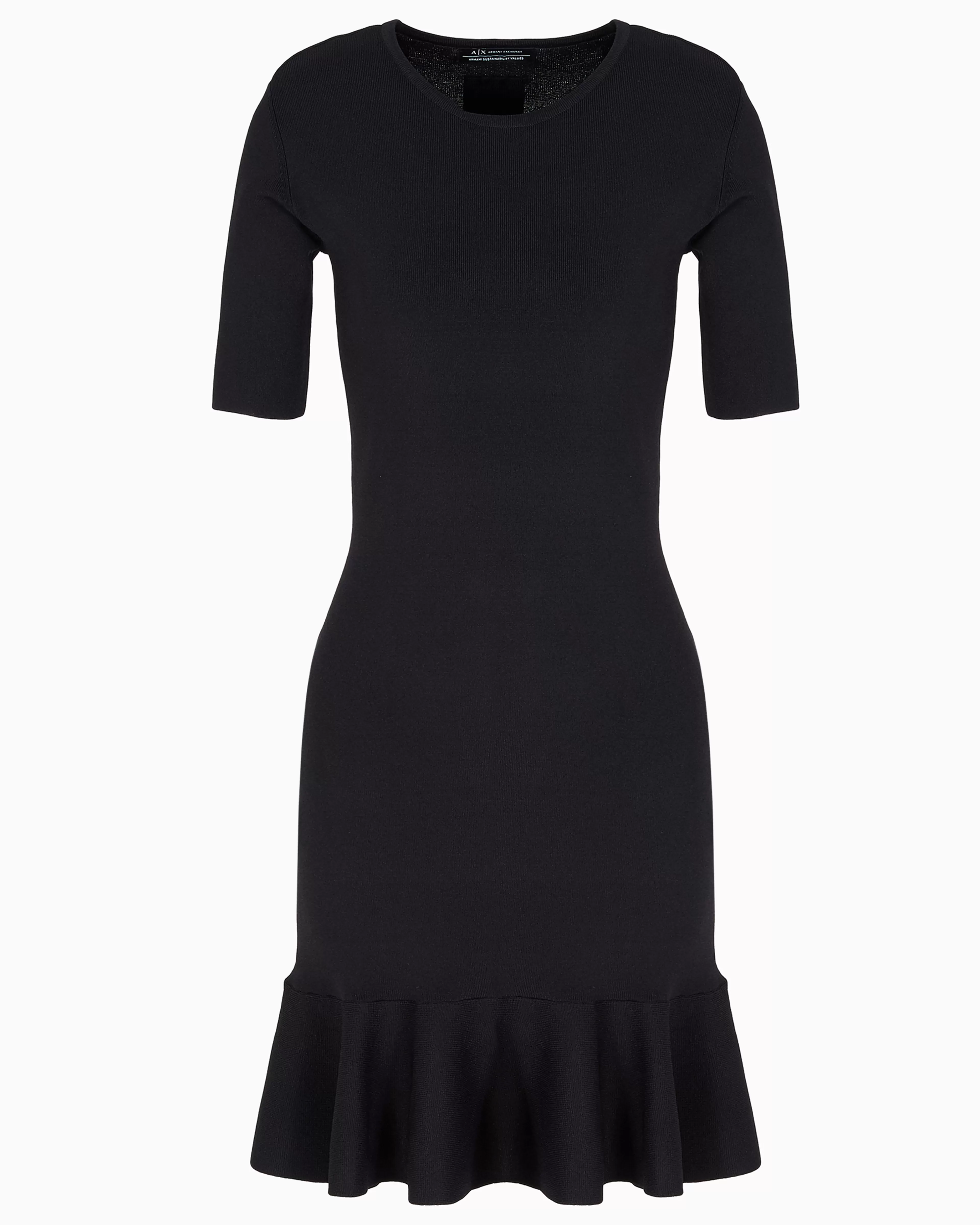 Armani Exchange Midi dress with ruffled skirt and short sleeves* Dresses And Jumpsuits