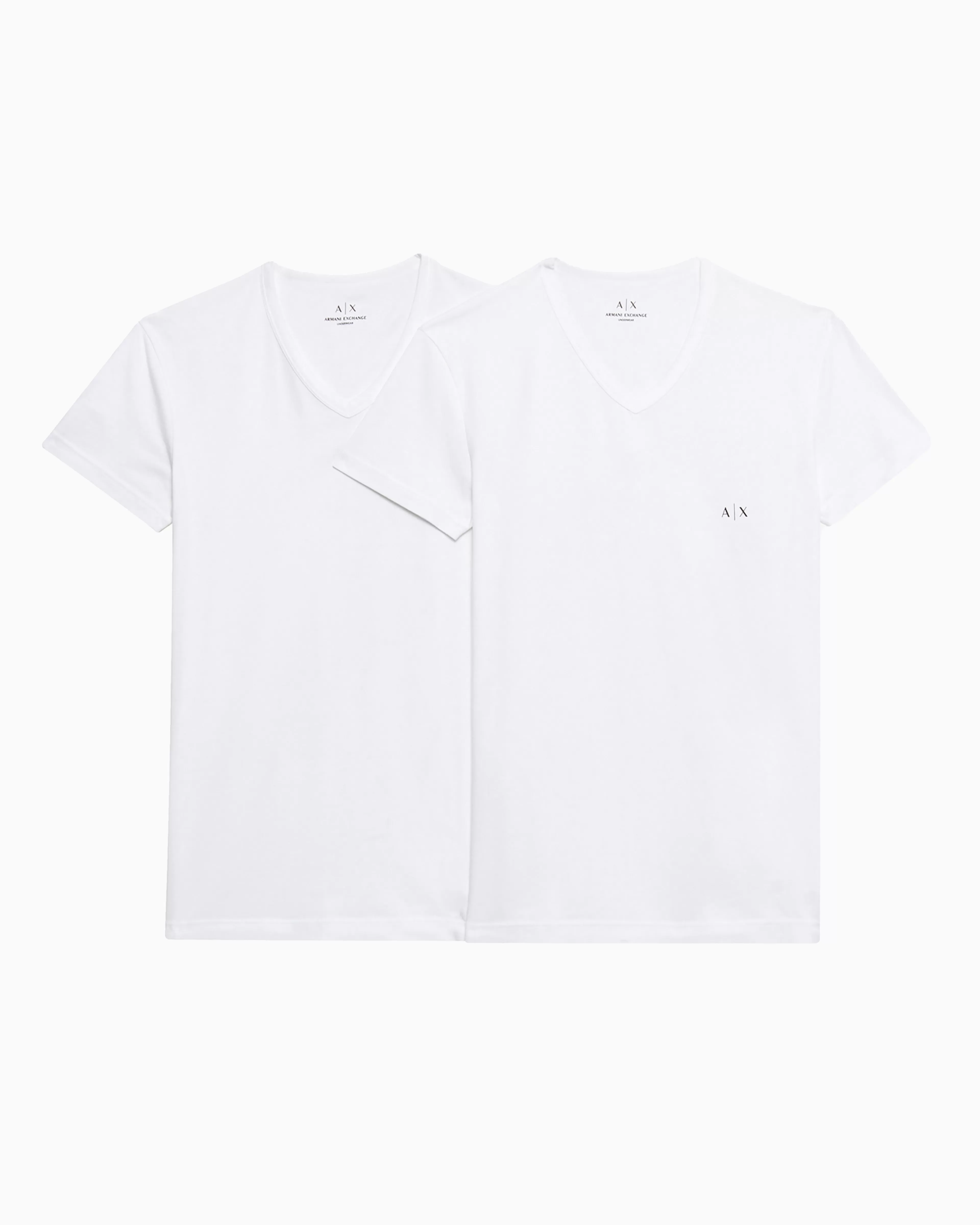 Armani Exchange Pack of 2 jersey t-shirts with V-neck* Essentials | Intimates And Loungewear