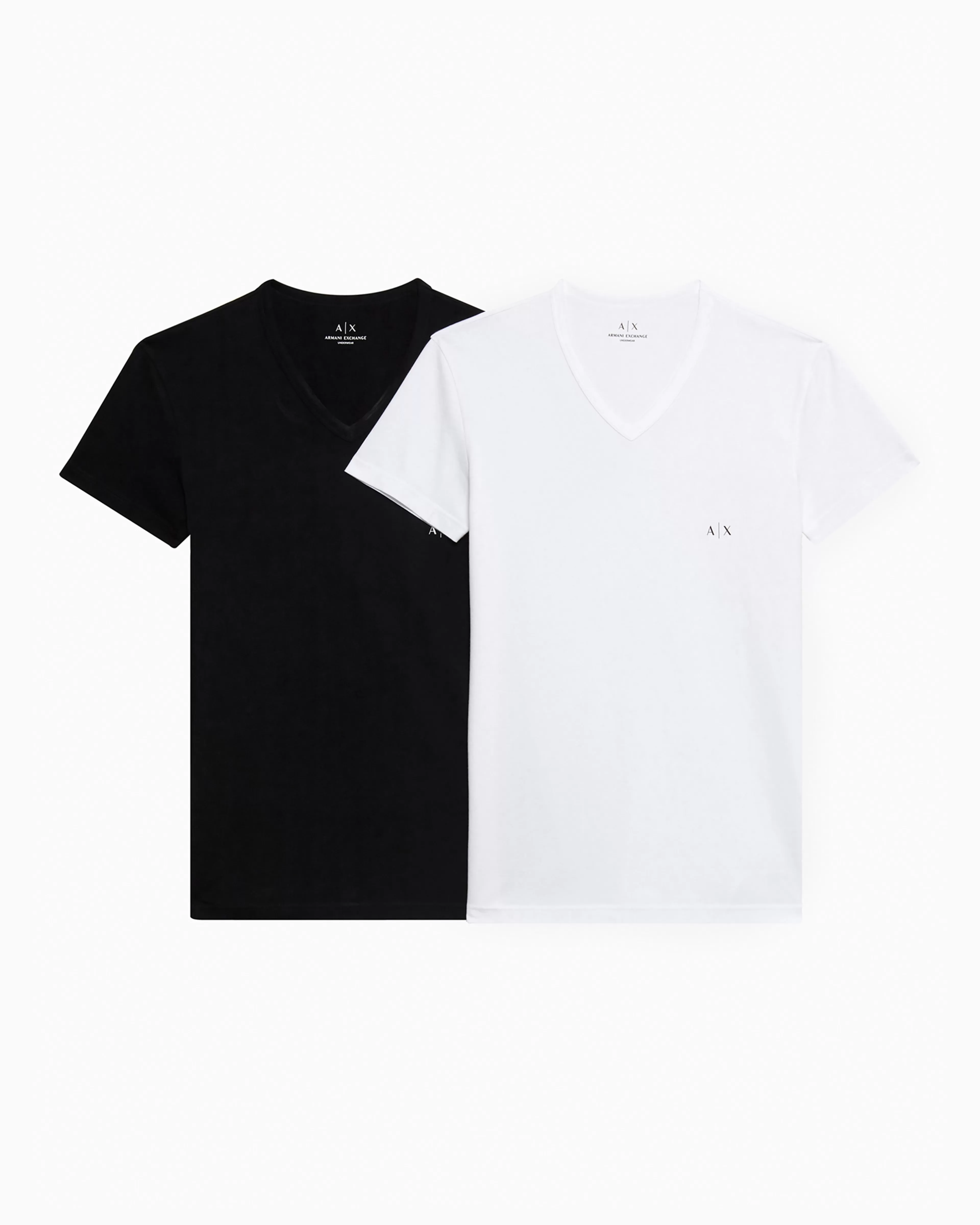 Armani Exchange Pack of 2 jersey t-shirts with V-neck* Essentials | Intimates And Loungewear