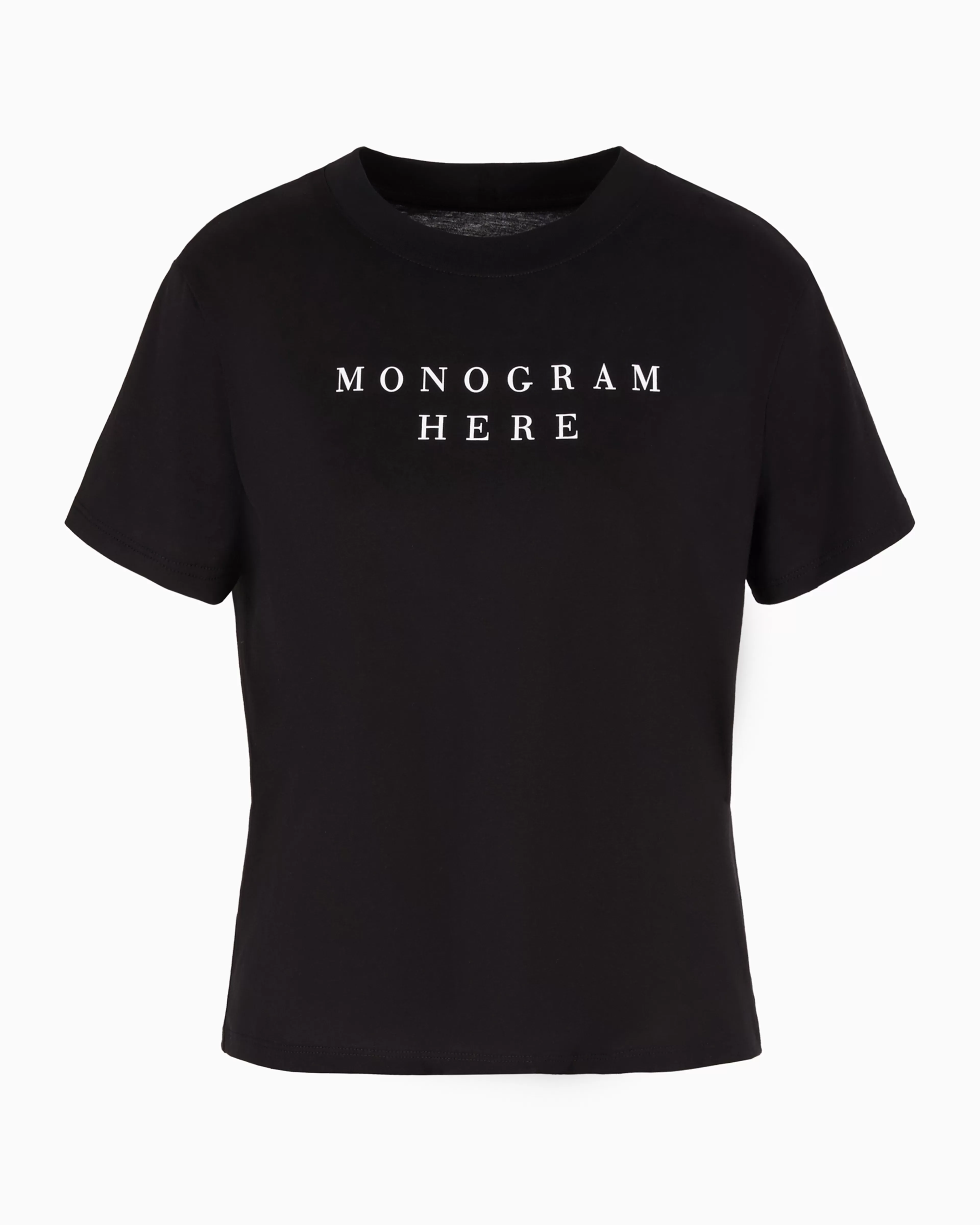 Armani Exchange Regular fit t-shirt in pima cotton "Monogram here"* T-Shirts