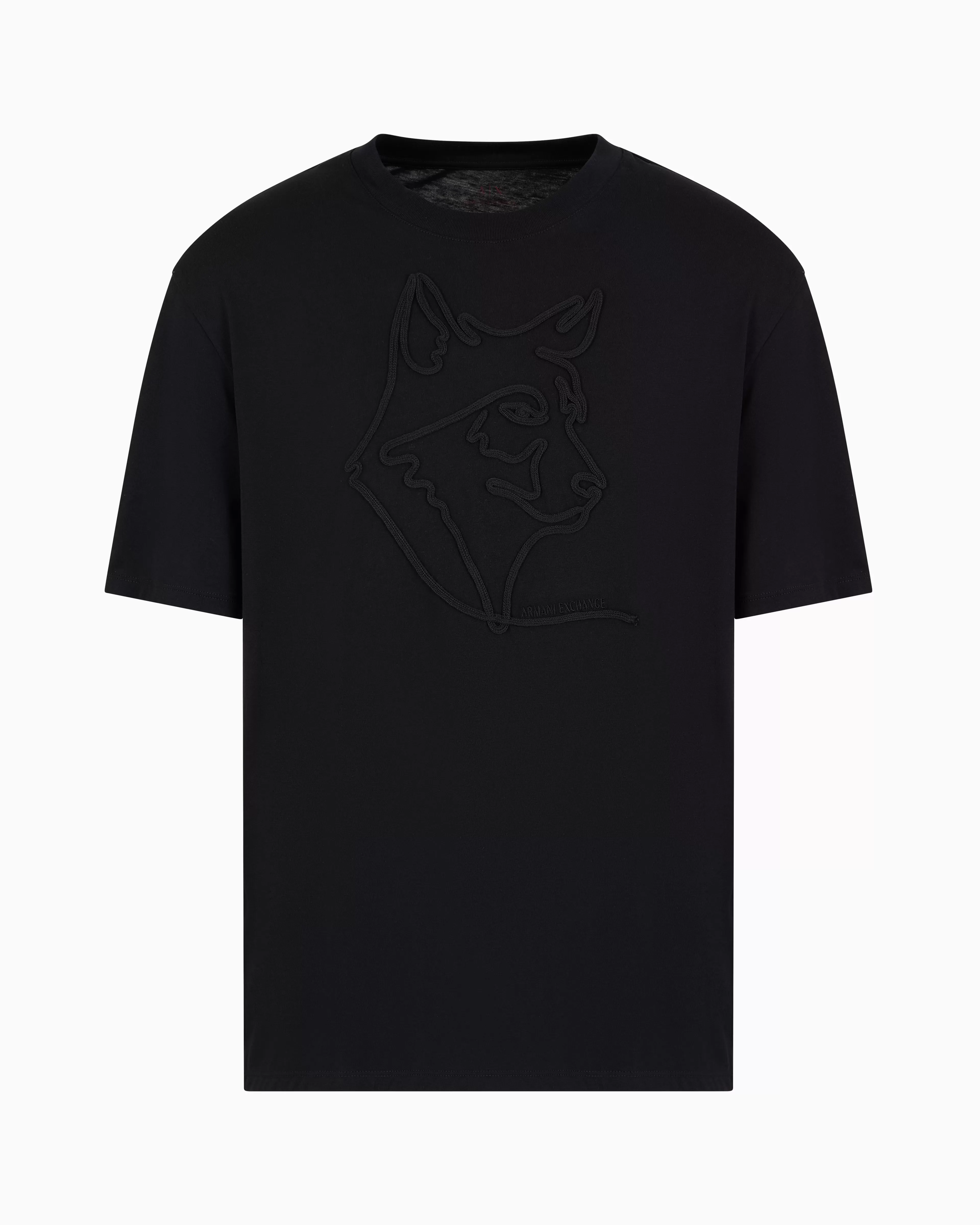 Armani Exchange Regular fit T-shirt with tone-on-tone embroidery in ASV organic cotton* T-Shirts