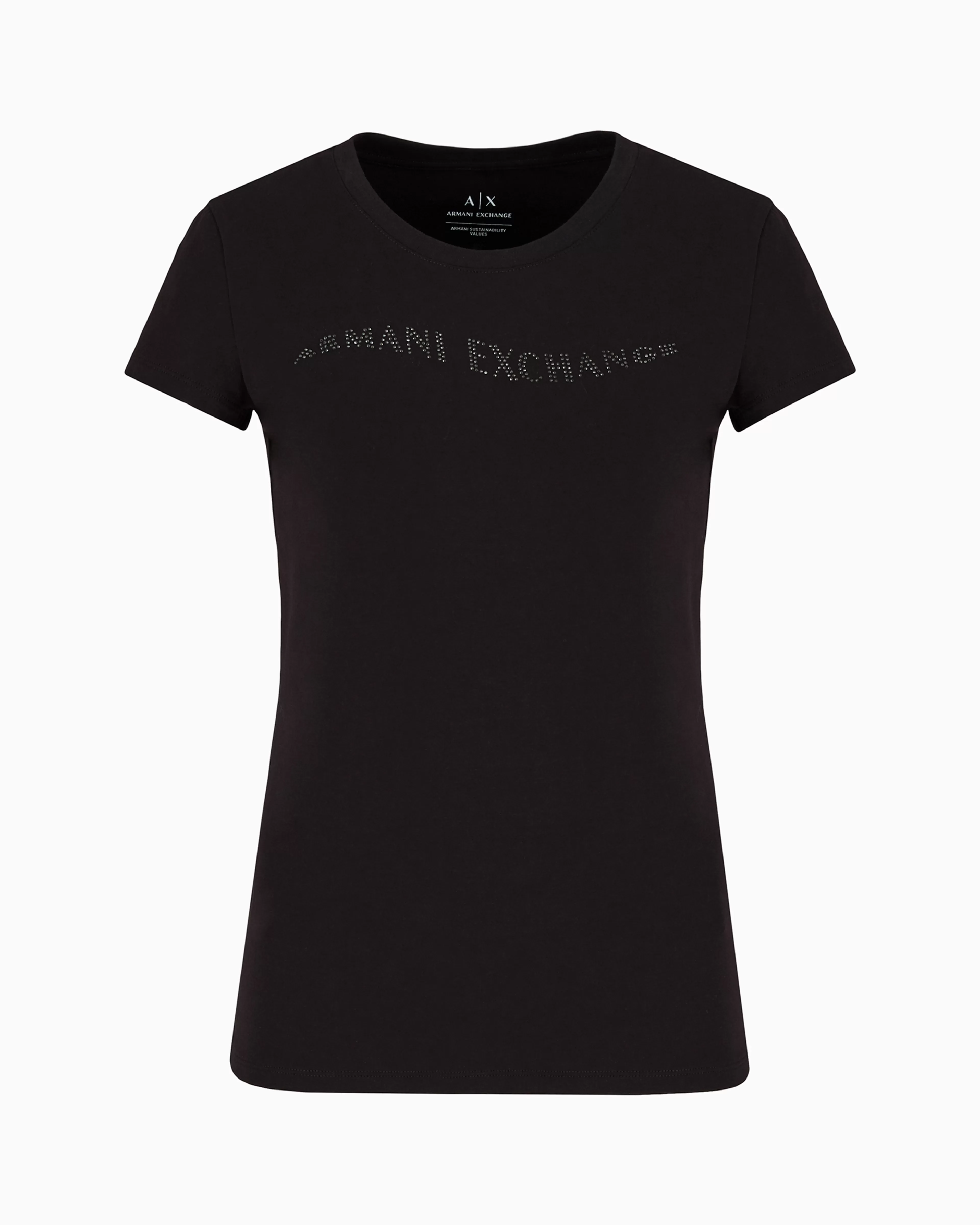 Armani Exchange Slim fit T-shirt with wave logo* T-Shirts