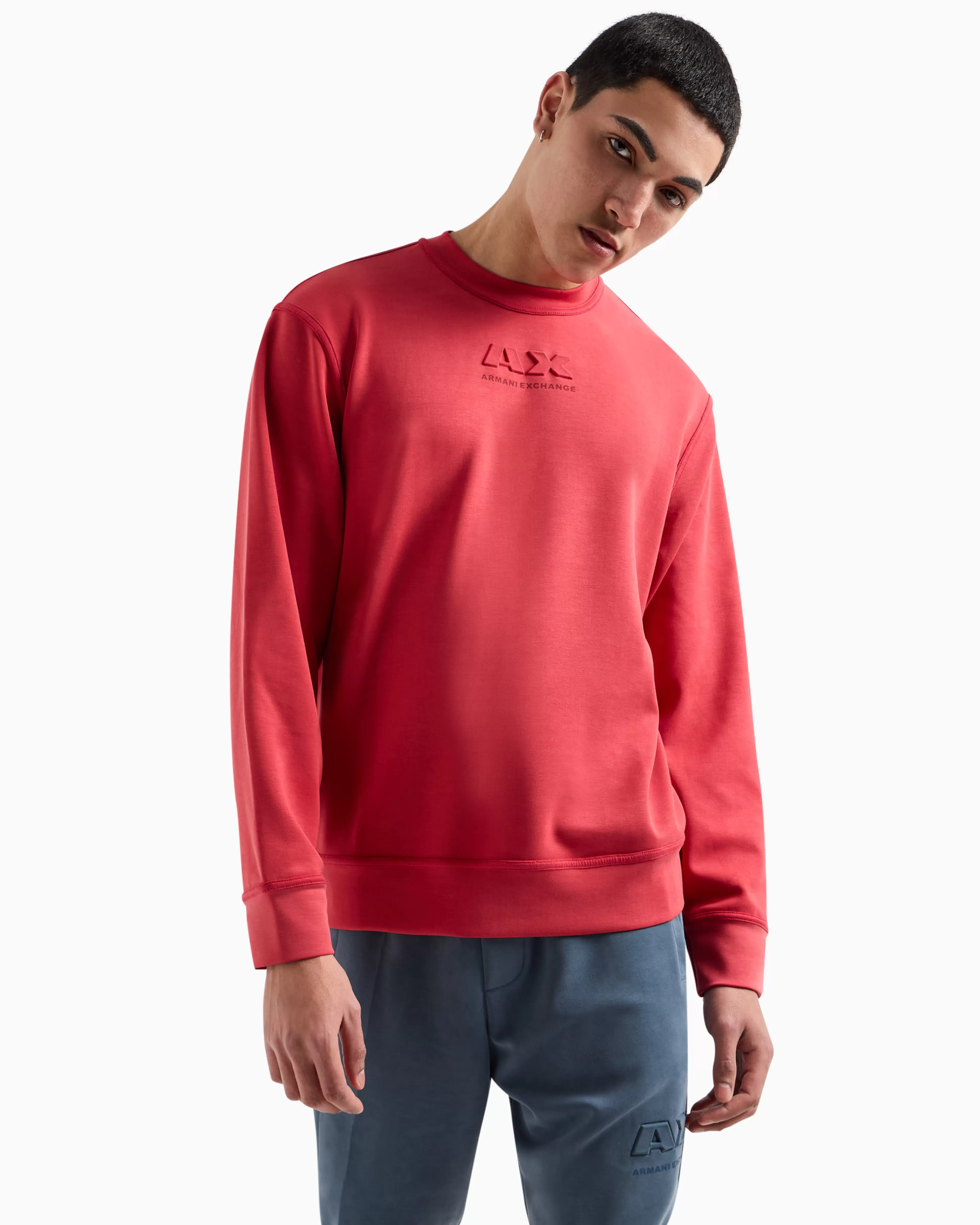Armani Exchange Stretch fabric zip-up hoodie* Shirts And Tops
