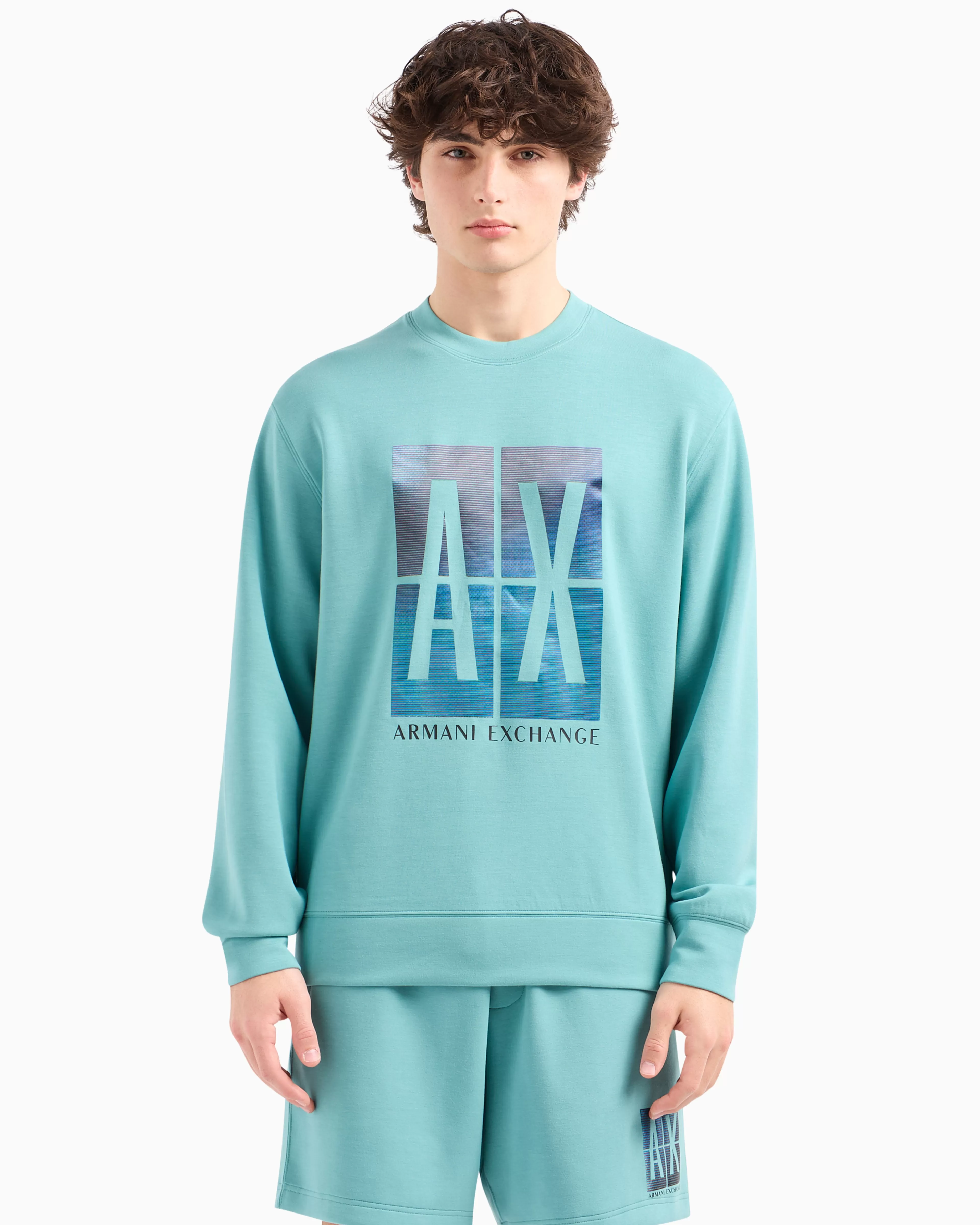 Armani Exchange Stretch fabric zip-up hoodie* Shirts And Tops