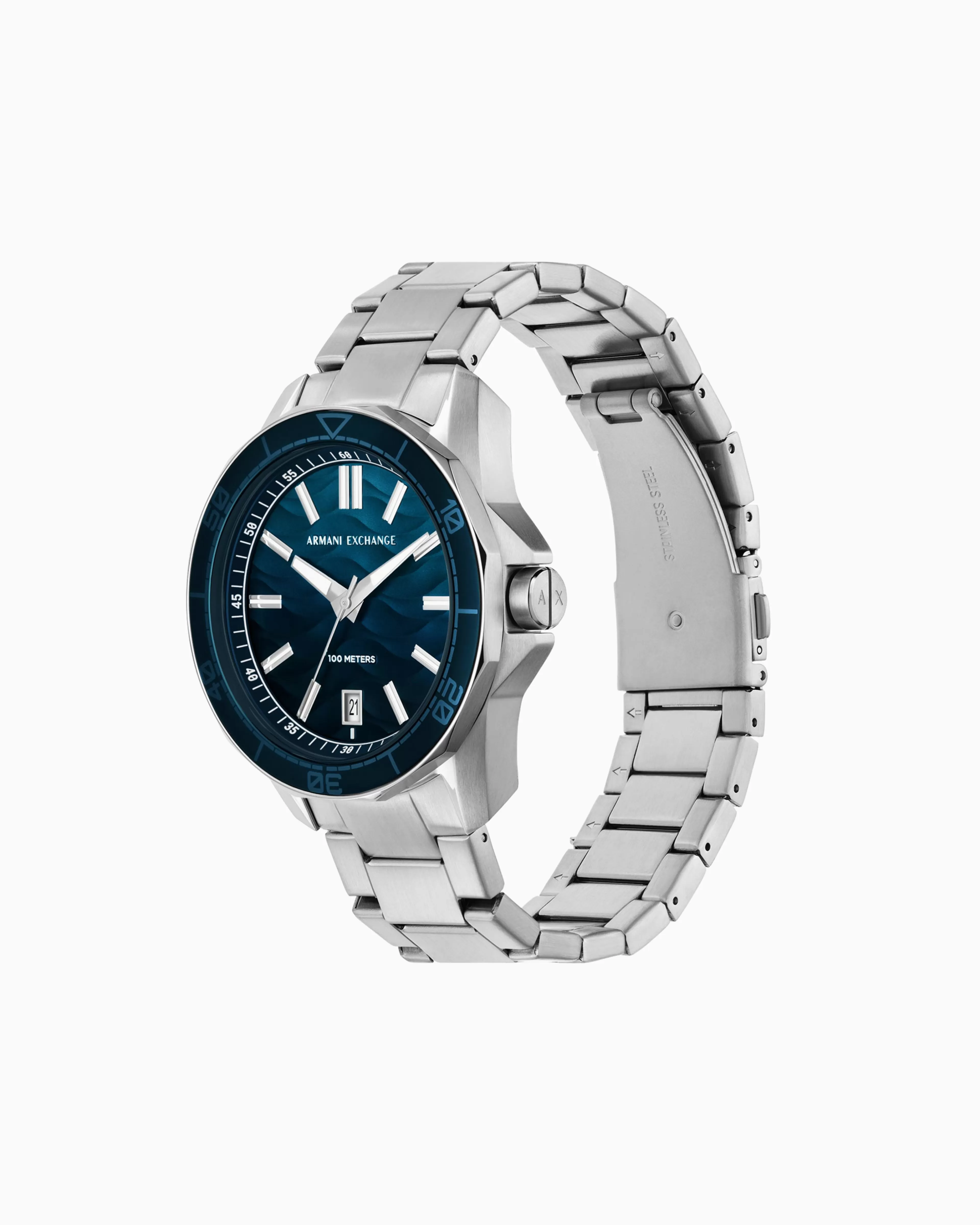 Armani Exchange Watch with three-hand steel movement* Man